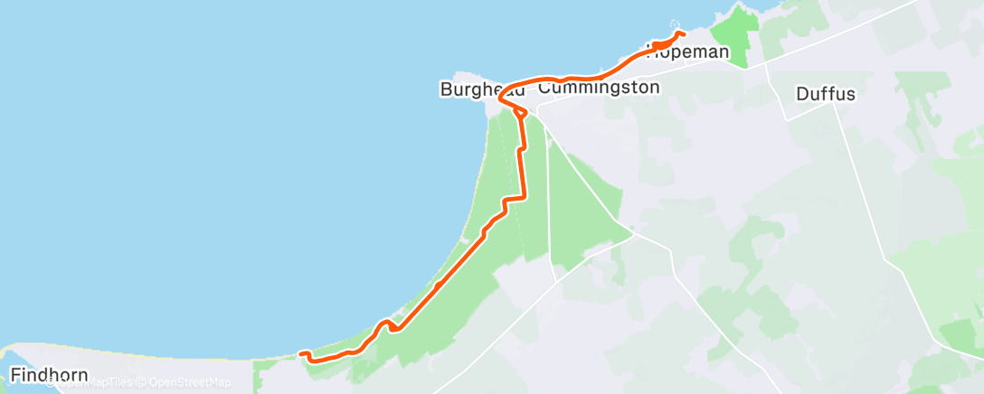 Map of the activity, Morning Gravel Ride