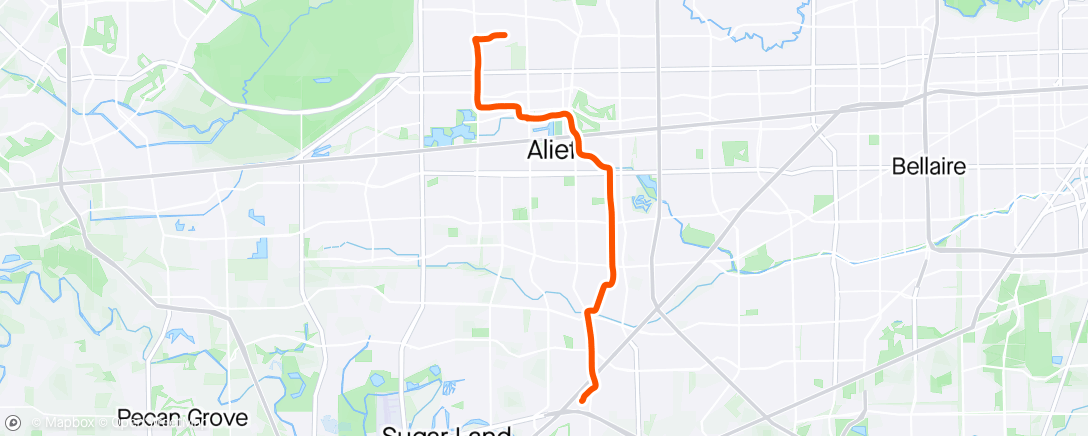 Map of the activity, Afternoon Ride- ranger
