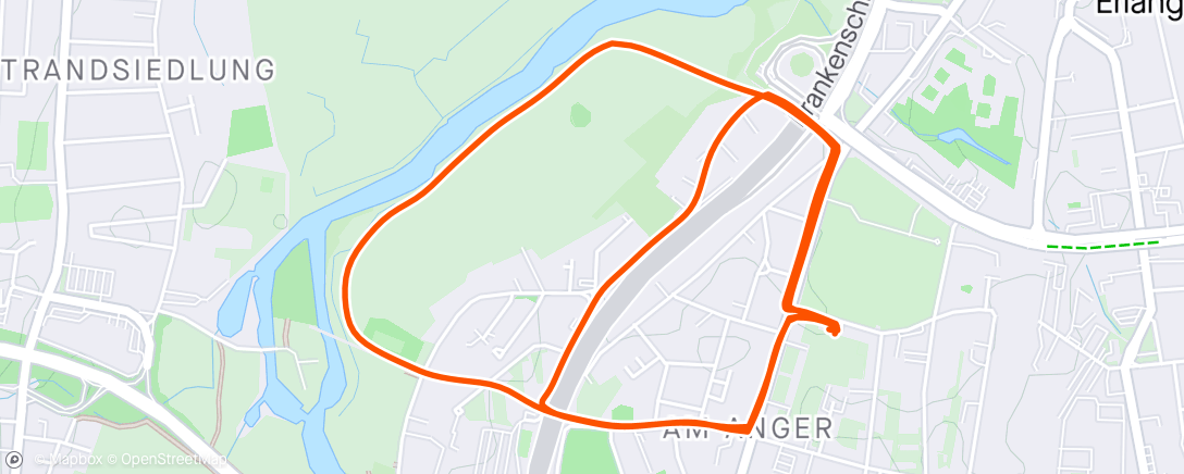 Map of the activity, Lotti's erster 5km Lauf 🥰