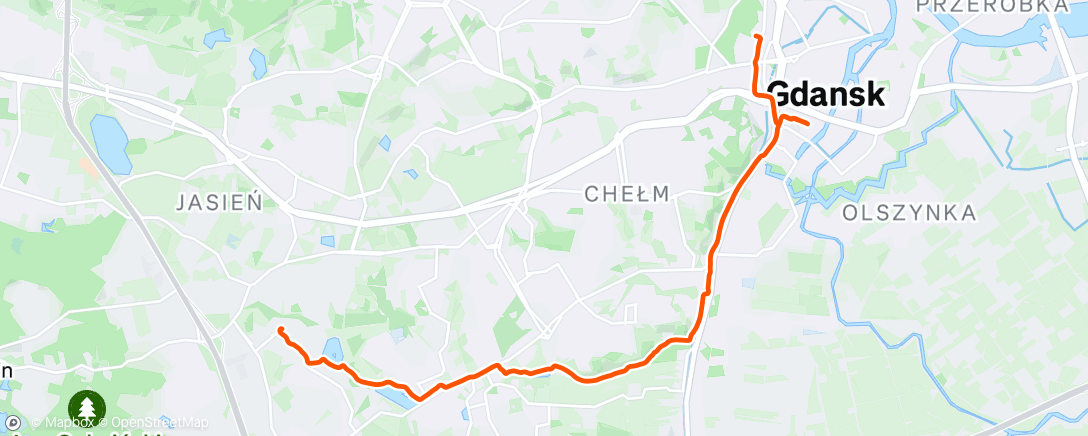 Map of the activity, Afternoon Ride