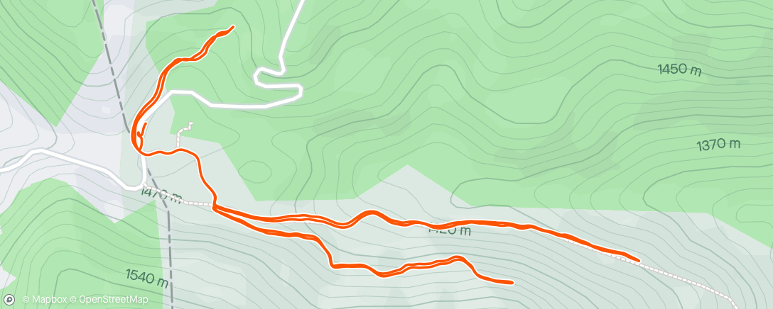 Mapa de la actividad, Trail run matinal