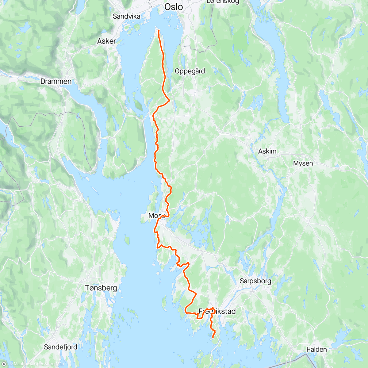 Map of the activity, Er med Ivar på visning på Kråkerøy