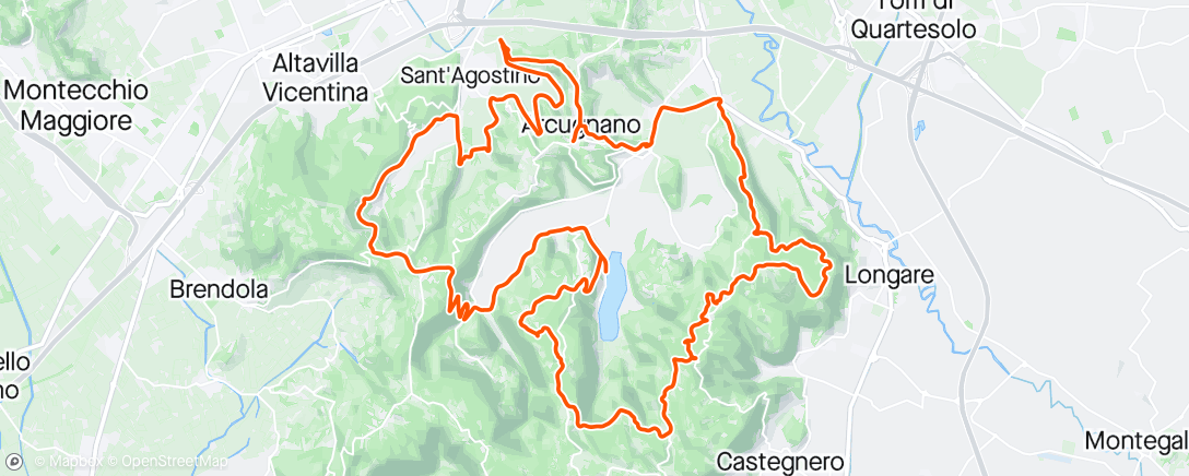 Map of the activity, Sessione di gravel biking pomeridiana