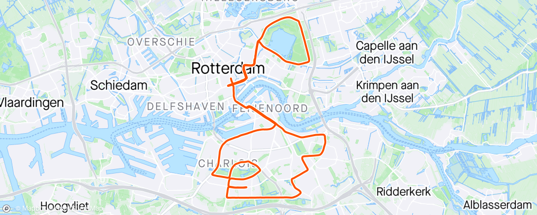 Map of the activity, Rotterdam Marathon 2024 #deduurste