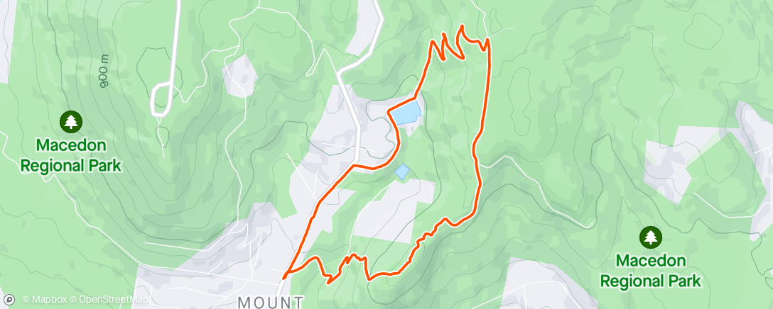 アクティビティ「Mount Towong walk」の地図