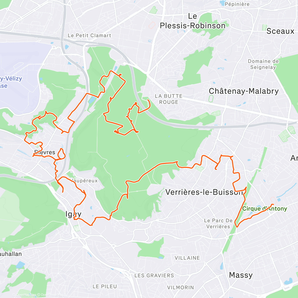 Map of the activity, Noct’Orientation 2025