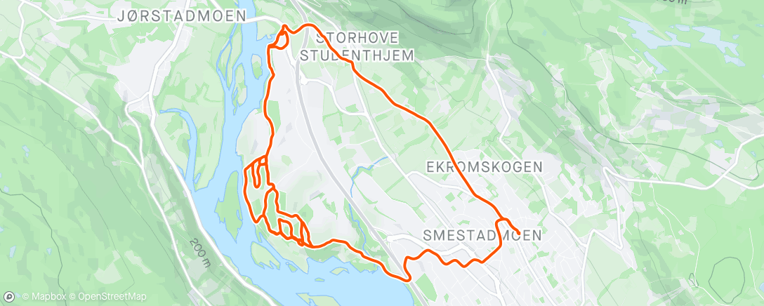 Map of the activity, Hovemoen! 👊