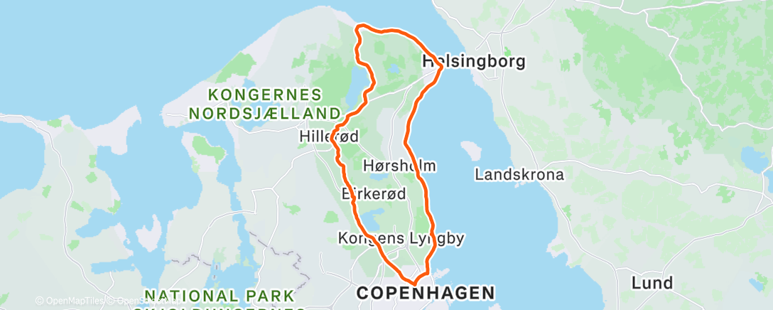 Карта физической активности (Morning Ride)