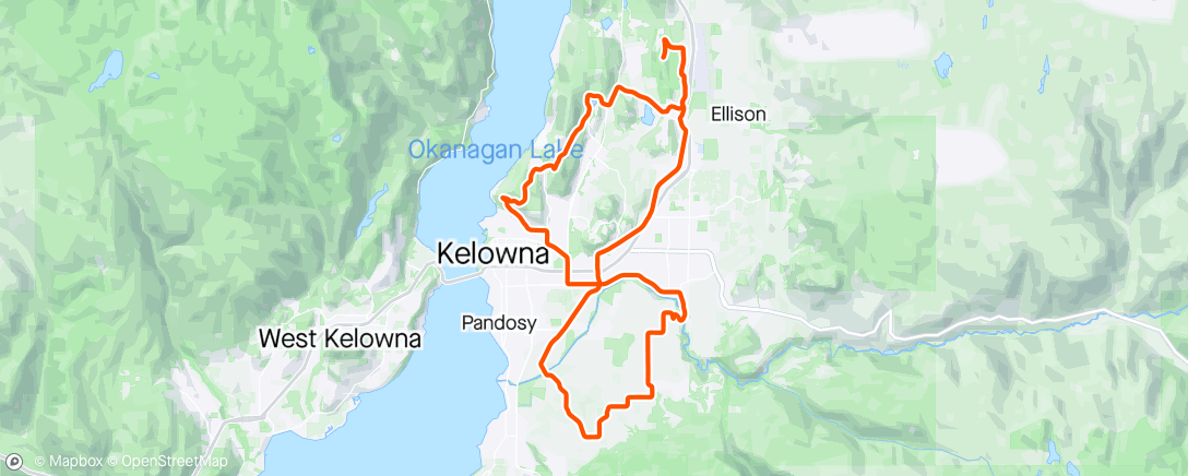 Map of the activity, Road ride no. 17