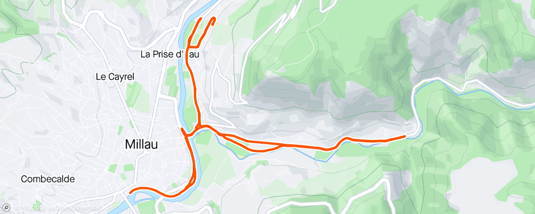 Map of the activity, VTT route