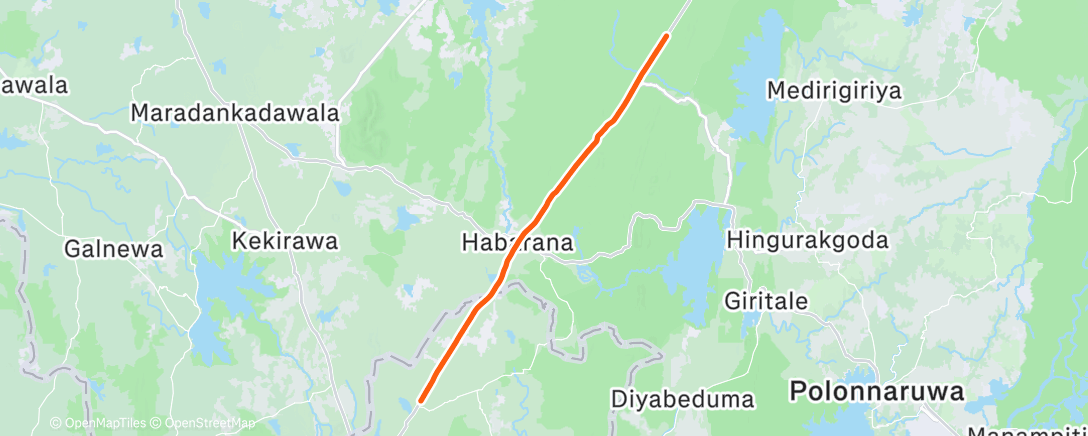 Map of the activity, Morning Ride