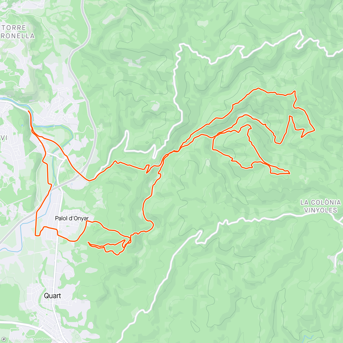 Map of the activity, Fast dirt