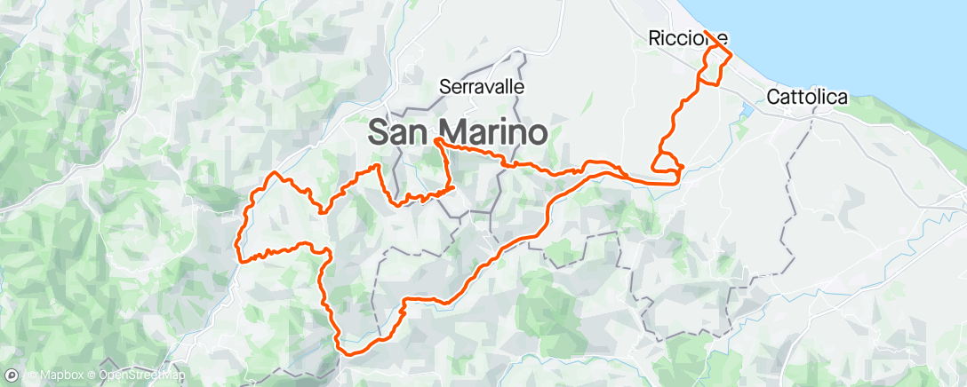 Map of the activity, Coppi Bartali Stage 3