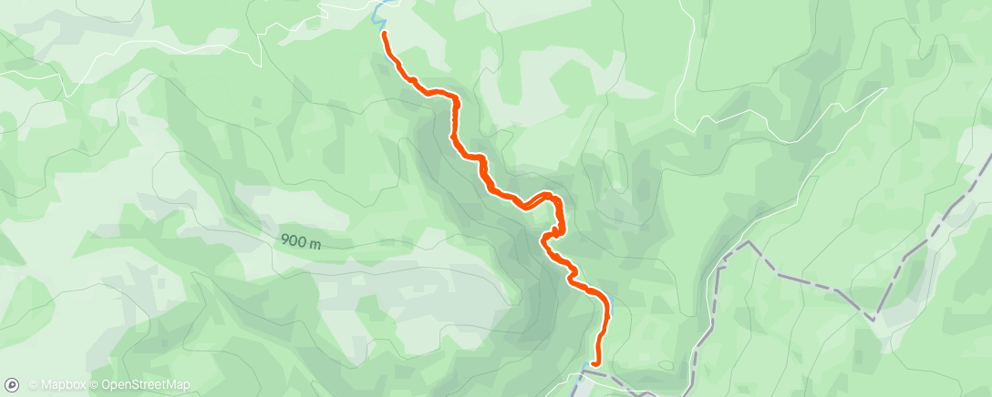 Map of the activity, Morning Hike