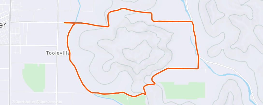 Map of the activity, Hybrid training run w/ RiCCy