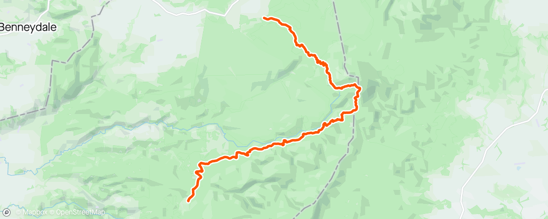 Карта физической активности (Timber Trail Day 1)