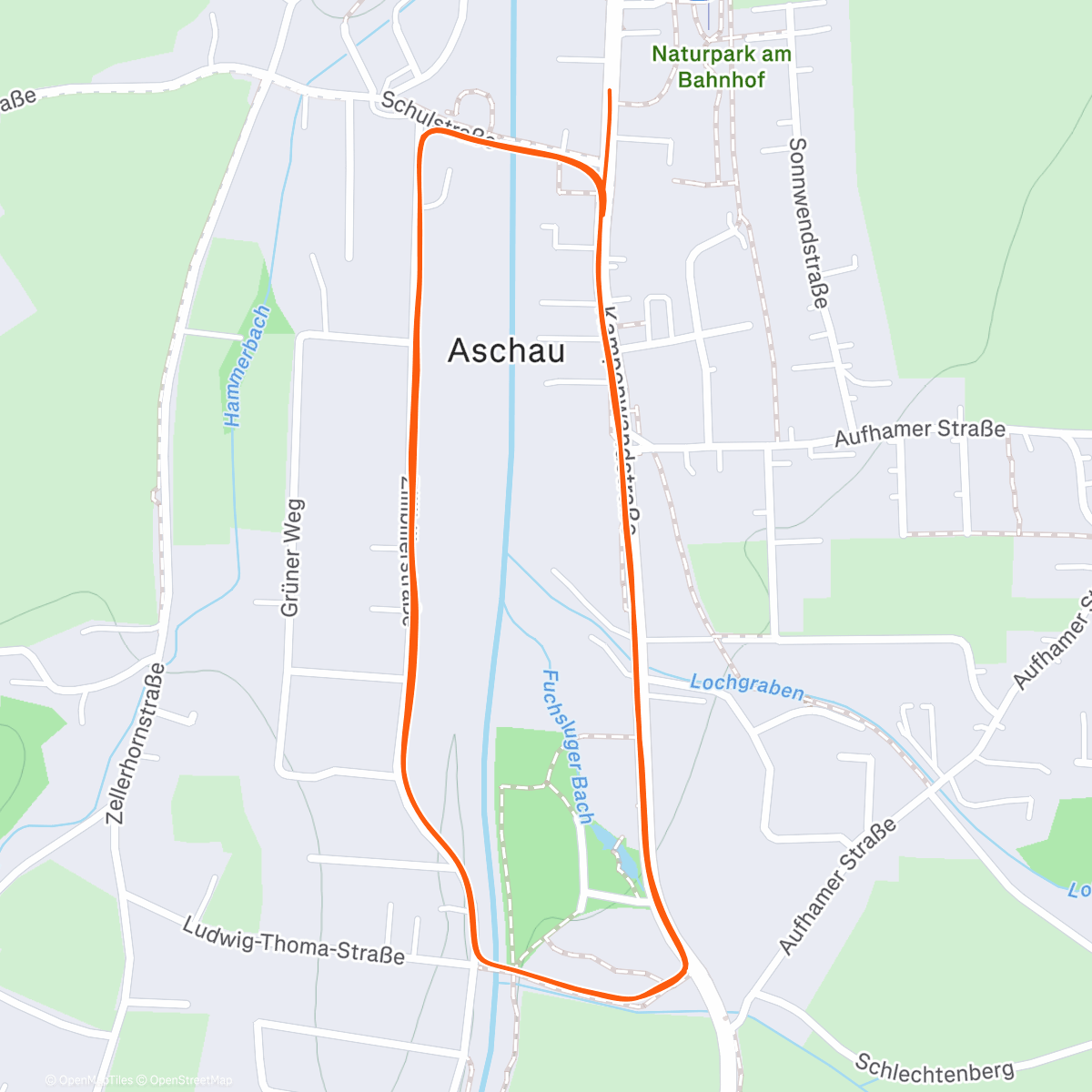 Карта физической активности (Aschauer Vorsilvesterlauf 🥶)