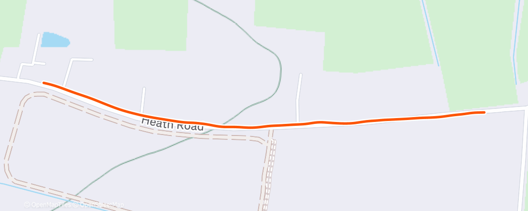 Map of the activity, Morning Run