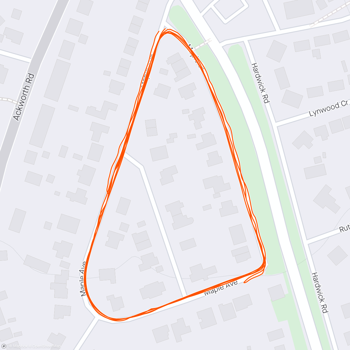 Map of the activity, CRC C25k W2