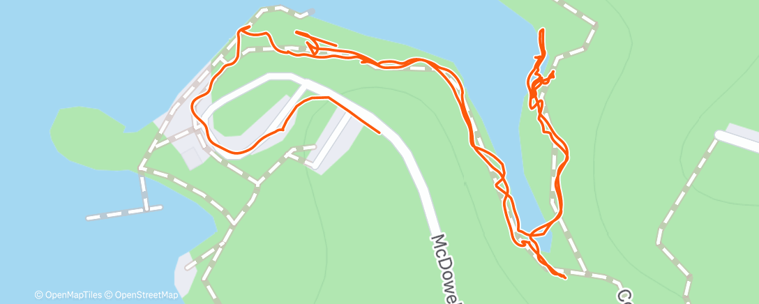 Map of the activity, Suzy walk