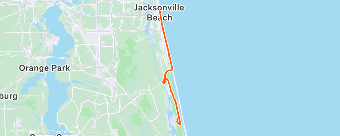 Map of the activity, Morning Ride