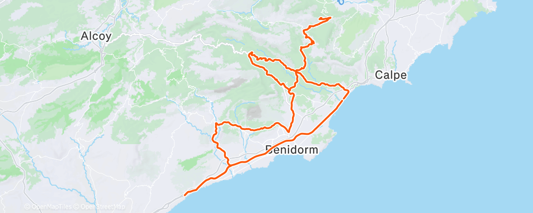 Map of the activity, Morning Ride