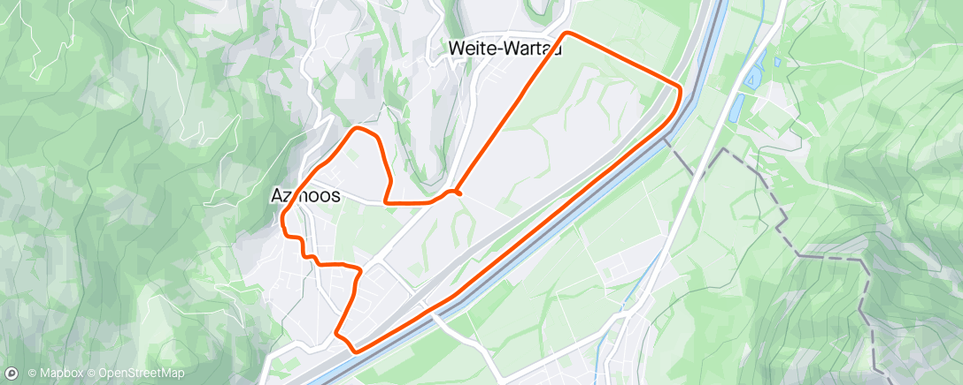 Map of the activity, 10km langsamer DL
