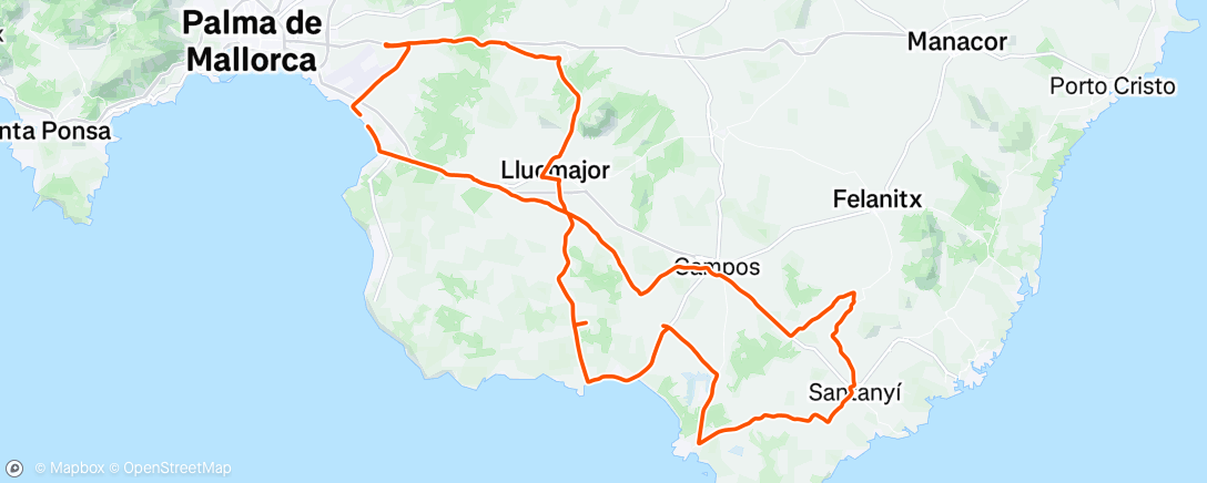 Mapa de la actividad (Morning Ride)