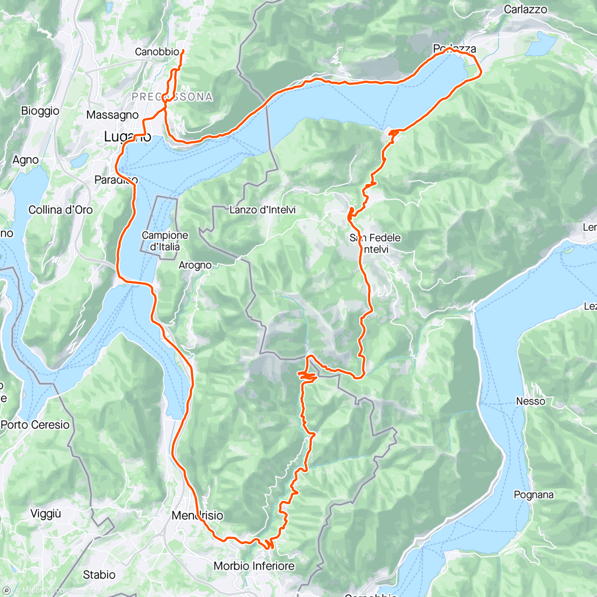 Map of the activity, Scudellate e Erbonne