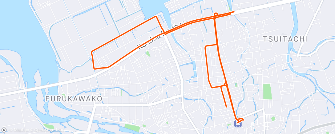 Map of the activity, グルメライド🚴