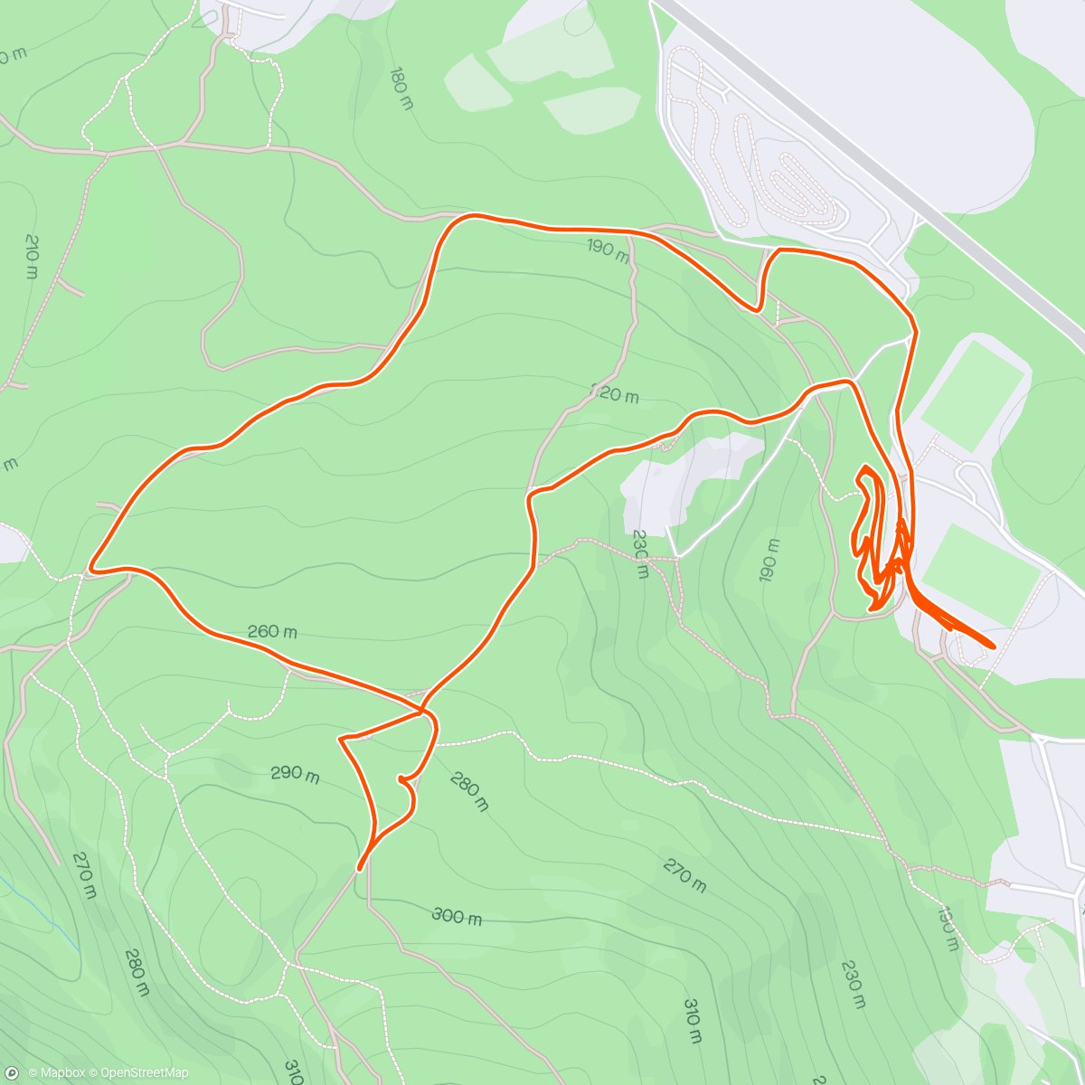 Mapa da atividade, Sykkeltrening Sogn CK
