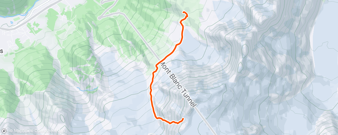 Map of the activity, Cosmiques Couloir