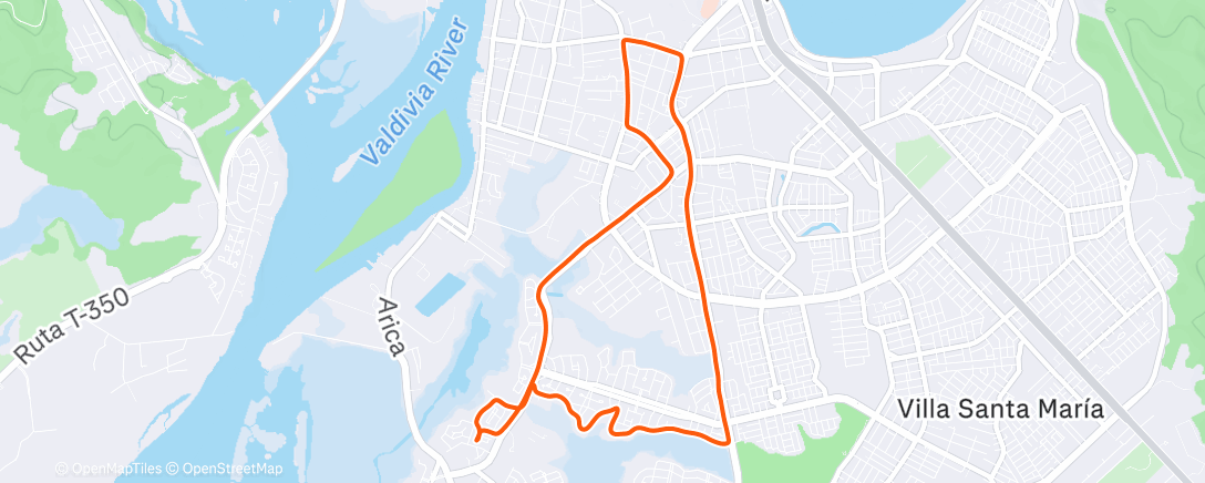 Map of the activity, 9K’s suavecitos