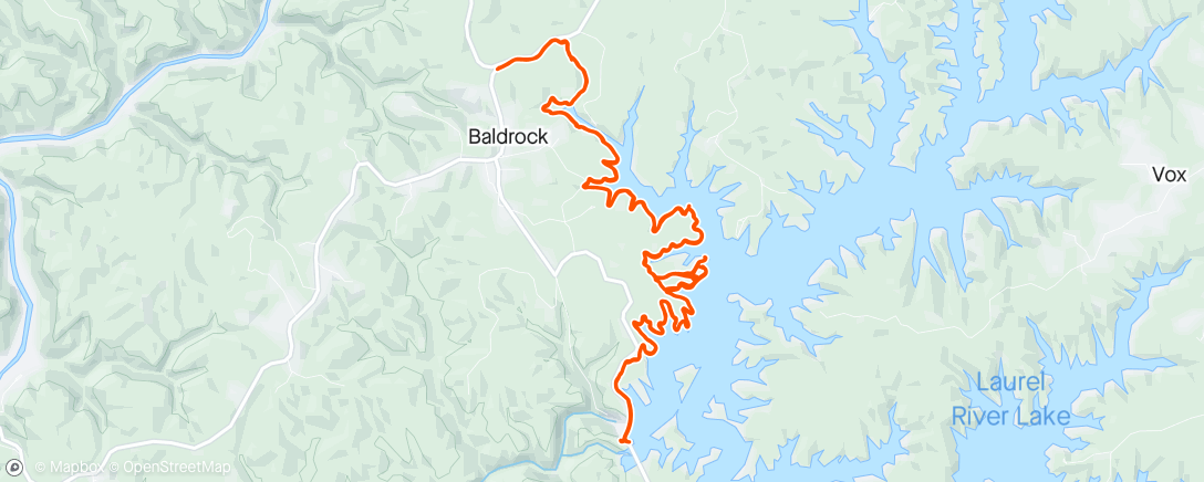Map of the activity, Laurel Lake with BFF