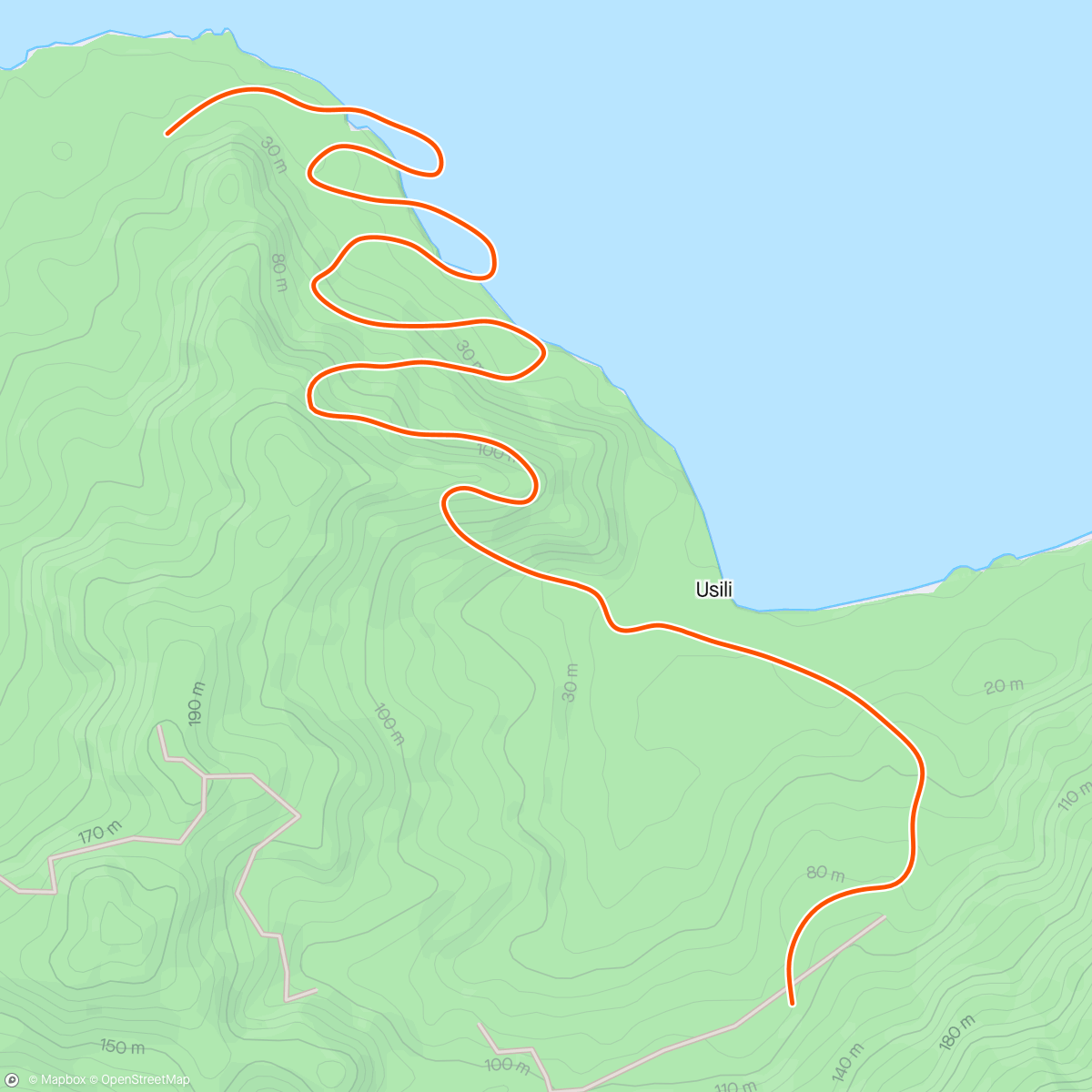Map of the activity, Zwift - Ramp Test in Watopia