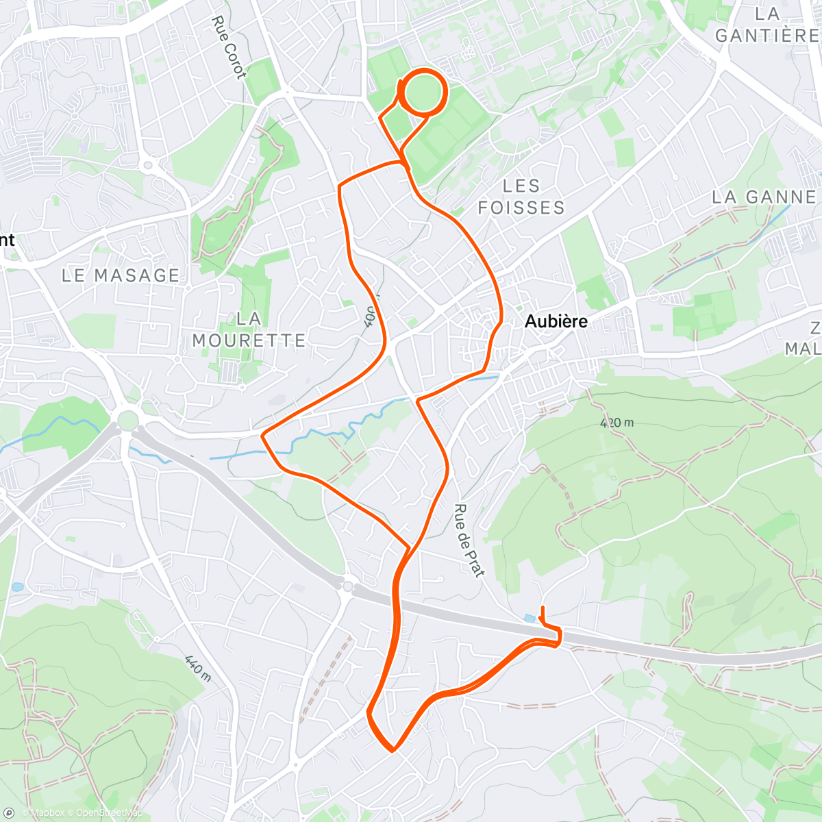 Mapa da atividade, Le 🐕 et son maître souhaite un joyeux Noël à toute la communauté Strava !!