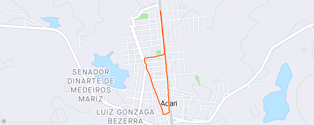 Mapa da atividade, Caminhada