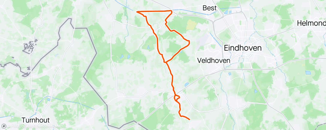 Map of the activity, Rondje naar Oirschot