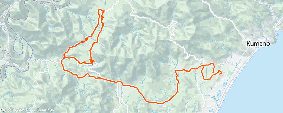 Map of the activity, Tour de Kumano St.2