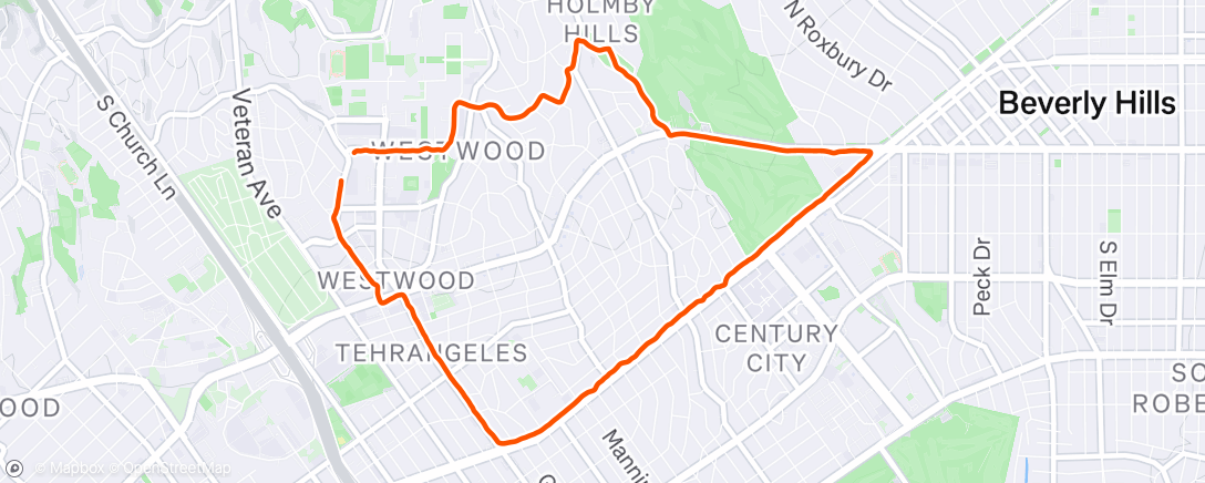 Map of the activity, Long route in reverse