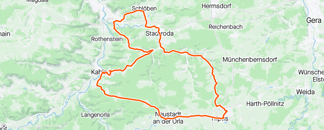 Map of the activity, Leuchtenburg