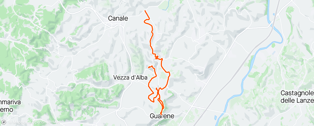 Map of the activity, Sessione di e-mountain biking pomeridiana 
