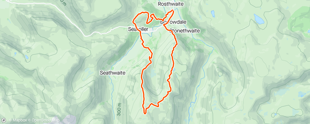 Map of the activity, Borrowdale at its best with some of the finest company