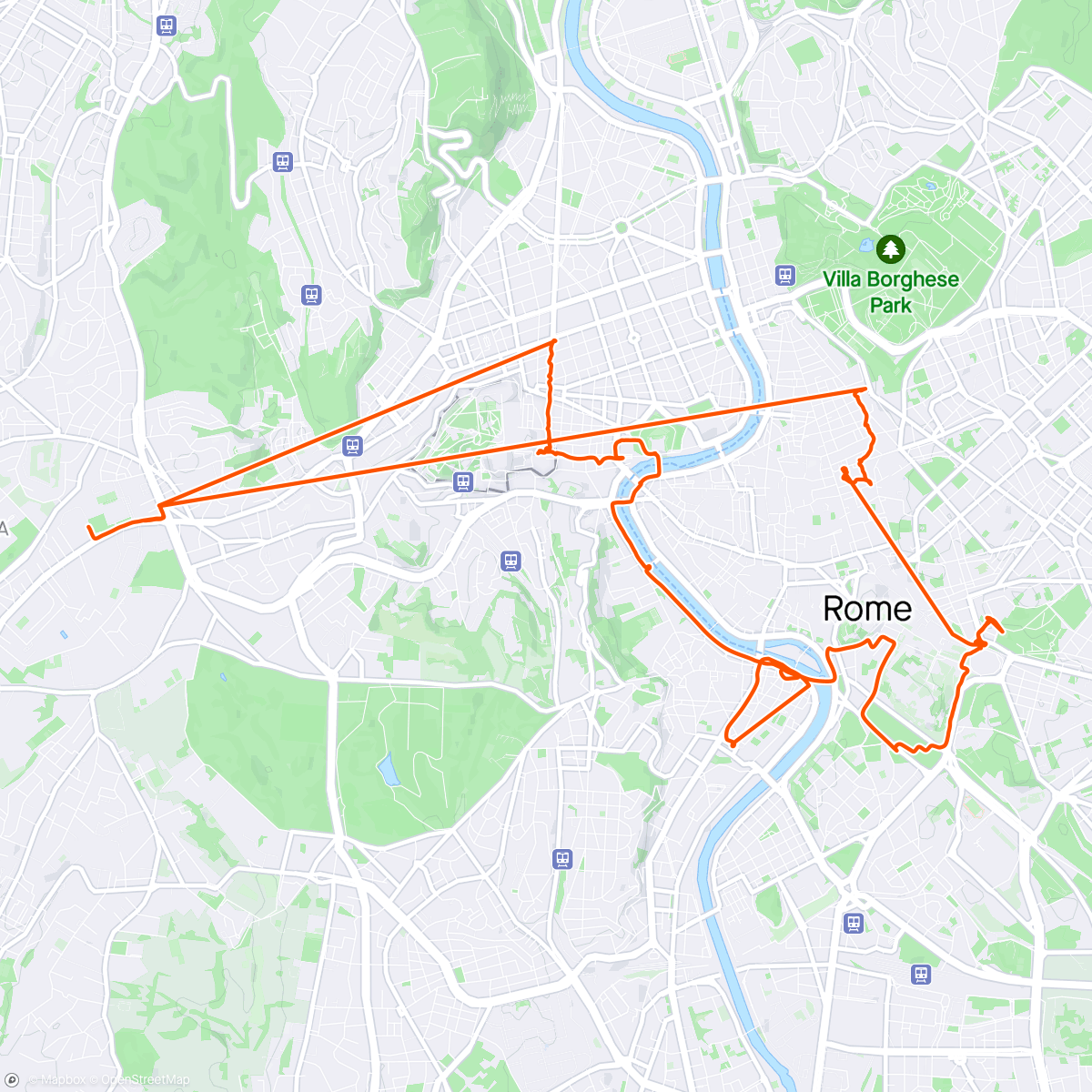 Map of the activity, Roma Visit