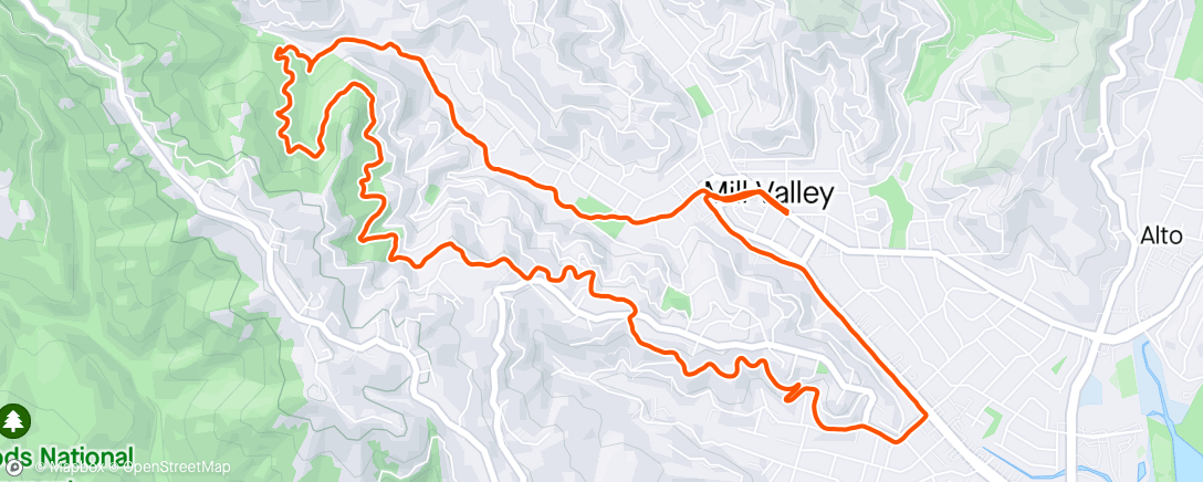 Map of the activity, Morning trails w/ Max!