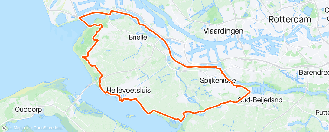 Map of the activity, Middagrit op gravelbike ⛅