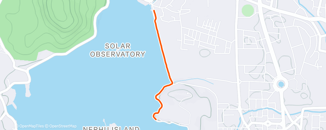 Map of the activity, Morning Hike