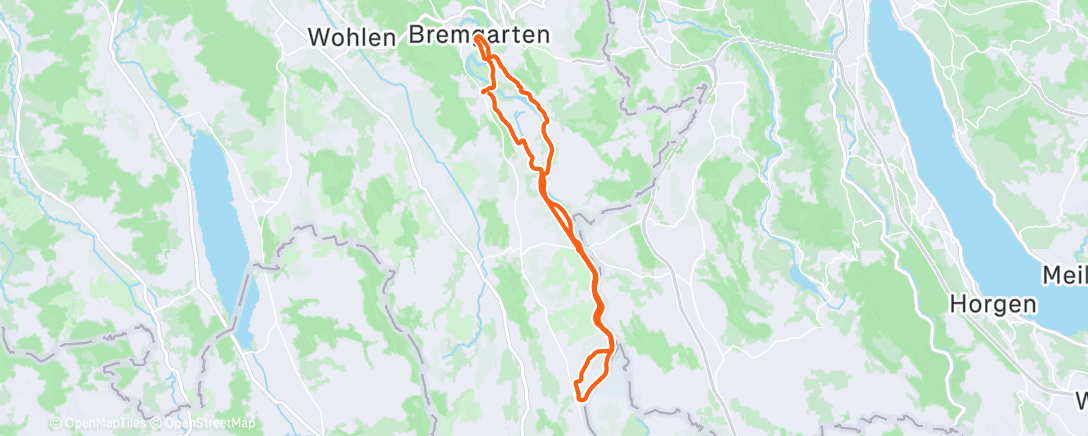 Map of the activity, Fahrt am Nachmittag