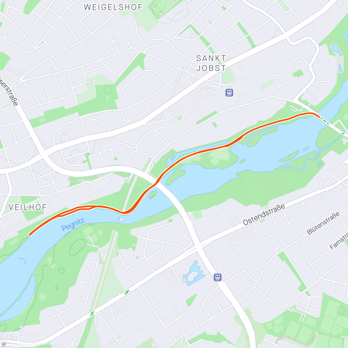 Map of the activity, Morning Run 🤧