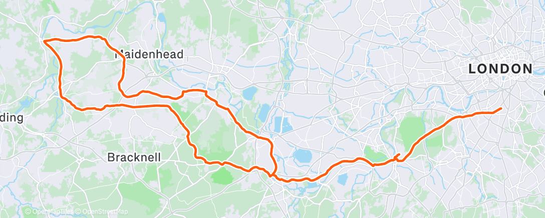 Map of the activity, Morning Ride